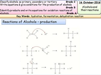New AQA AS Chemistry Organics - Alcohols