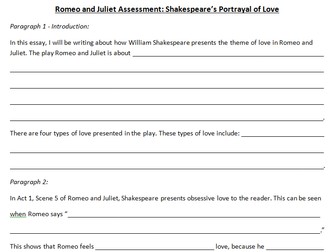 Romeo and Juliet Year 9 SEN Unit (PART 2)