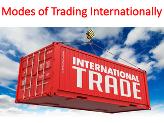 Modes of Trading Internationally (International Business)