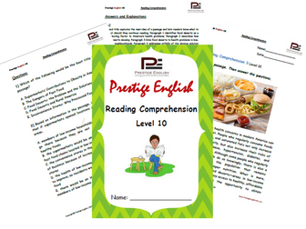 Reading Comprehension Book - Level 10