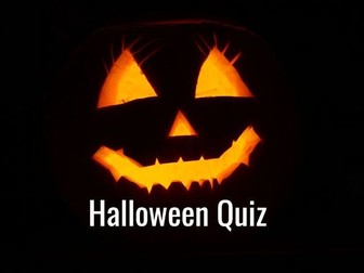Halloween Quiz with English Literature focus