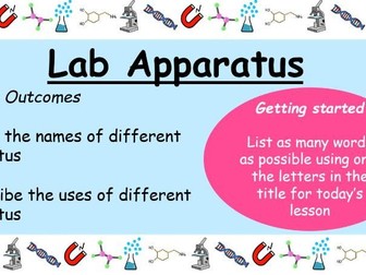 Lab Apparatus Lesson