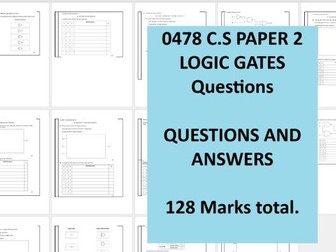 0478 PAPER 2 LOGIC GATES QUESTIONS AND ANSWERS COMPUTER SCIENCE