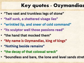Key quotes AQA CONFLICT POETRY - Revision