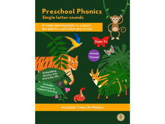 Preschool Phonics: Single Letter Sounds (Animal Edition)