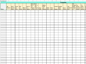 Big Cat Reading Book Tracker
