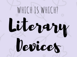 Literary Devices Worksheet | Teaching Resources