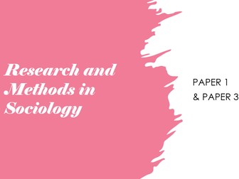 Research Methods in Sociology