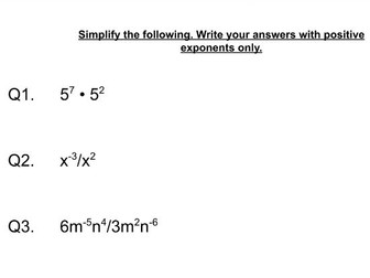 Algebra simplifying exponents + Guidance