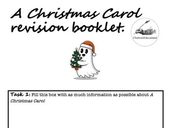 GCSE: A Christmas Carol Revision Booklet