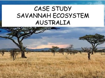 CASE STUDY  SAVANNAH ECOSYSTEM  AUSTRALIA