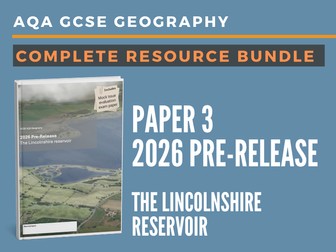 2026 Paper 3 Pre-Release Lessons, Workbooklet, and practice exam: AQA GCSE Geography