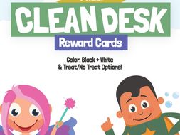 Desk Fairy Clean Desk Dude Reward Cards Teaching Resources