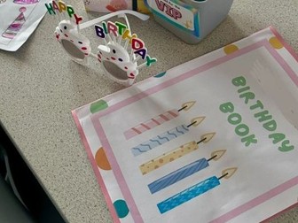 Our Class Birthday Book – Home & School Birthday Sharing Activity