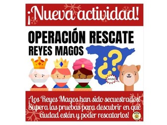 Operación Rescate Reyes Magos. Clase Navidad. Spanish Christmas game. Full lesson with answers
