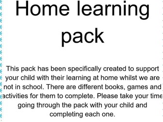 EYFS 'Under the sea' Home Learning pack