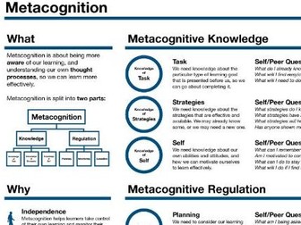 Metacognition Knowledge Organiser