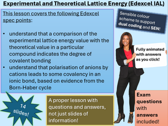 Lattice Energy | Experimental and Theoretical (click for video preview)