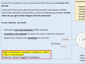 Language Paper 1, Section A, Great Expectations, AQA 2026 New Spec