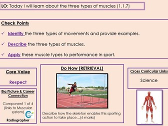 Edexcel GCSE PE - Component 1 - Topic 1 - Muscles Lesson 5