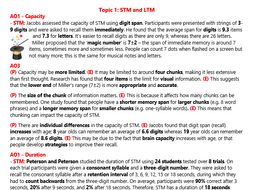 Memory Revision (AS Psychology)