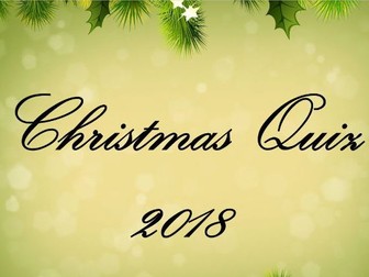 2018 Christmas Quiz