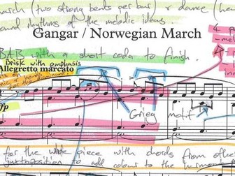 Grieg Norwegian March Op.54 No.2-Annotated