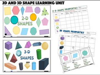 2D and 3D Shape Properties Bundle