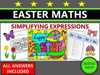 Easter Maths Simplifying Expressions