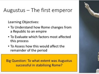 The Reign of Augustus: an introduction to  the Roman Empire
