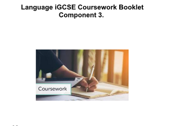 CIE iGCSE English Language Coursework booklet- Component 3