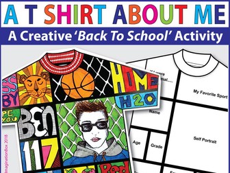 Back to School All About Me T Shirt Art