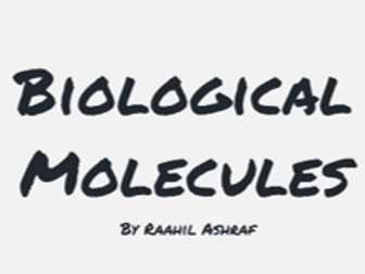 IGCSE Biological Molecules