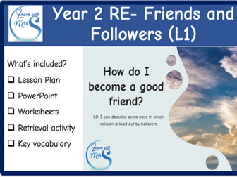 RE Year 2 - how to be a good friend?