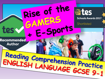 Reading Comprehension: Professional Gamers + E-Sports