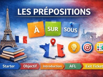 Les prépositions - Prepositions in French