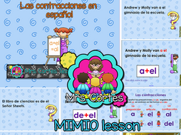 Las contracciones en español MIMIO