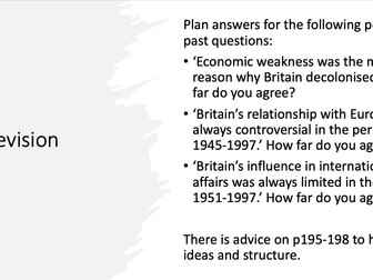 OCR- Britains Position in the World 1951-1997