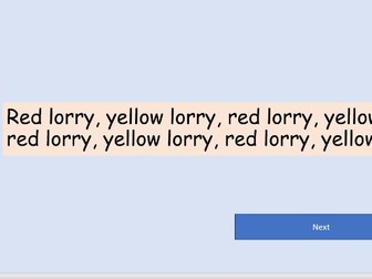 The Tapping Game - Tongue Twister Practice ESL
