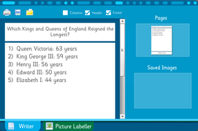 Make Your Own Information Sheet: Kings, Queens and Rulers Interactive Activity - KS2