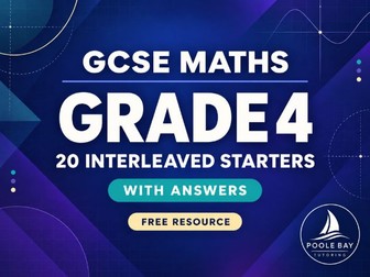 GCSE Maths Grade 4 Starter Set
