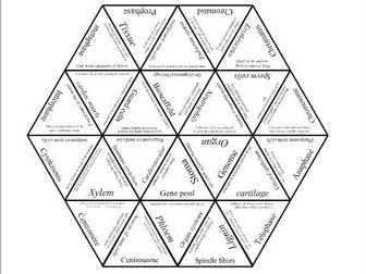 OCR A level Cell organisation and stem cells Tarsia