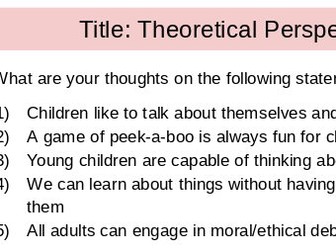 Cognitivism Theory of Child Language Acquisition: Key Theoretical Perspectives