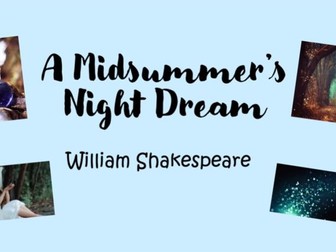 Midsummer's Night Dream SOW KS3 (MSND)