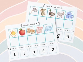Phonics - Initial Sound, Sound it, Match it!