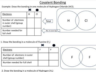 Covalent Bonding Practice Worksheet
