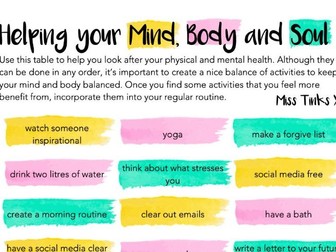 Mind, Body and Soul - Wellbeing