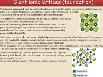 GCSE AQA C3 Structure and Bonding powerpoints, exam questions and activities