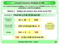 Factors, Multiples, HCF, LCM KS4
