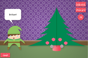 Bauble Symmetry Interactive Game - Christmas KS1/KS2